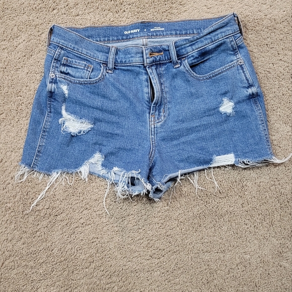 Old Navy Shorts Midrise Ripped Cutoff Boyfriend Jean Shorts For Women 3 Inch Inseam Poshmark